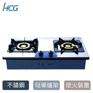 【HCG 和成】檯面式二口瓦斯爐-2級能效-原廠安裝-GS203Q(NG1)