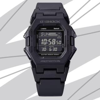 【CASIO 卡西歐】G-SHOCK 未來時尚 智慧藍芽 計步器 纖薄電子錶-黑色(GD-B500-1 防水200米)