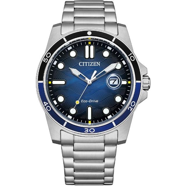 【CITIZEN 星辰】光動能潮流潛水錶風格手錶-41.5mm(AW1810-85L)