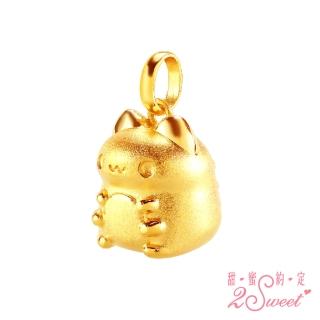 【2sweet 甜蜜約定】貓貓蟲咖波經典系列純金立體硬金墜飾 約0.45錢(甜蜜約定 貓貓蟲咖波 金飾)