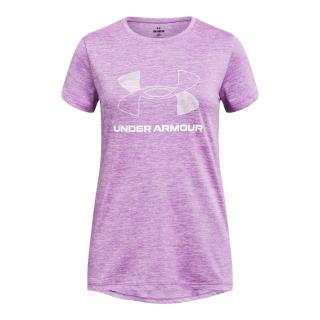 【UNDER ARMOUR】UA 女童 Tech BL Twist 短T-Shirt_1380116-560(粉紫)