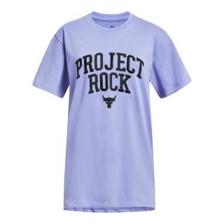 【UNDER ARMOUR】UA 女童 Pjt Rock巨石強森 短T-Shirt_1380233-938(粉藍)