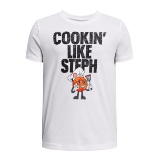 【UNDER ARMOUR】男童 Curry Chef 短T-Shirt_1383856-100(白)