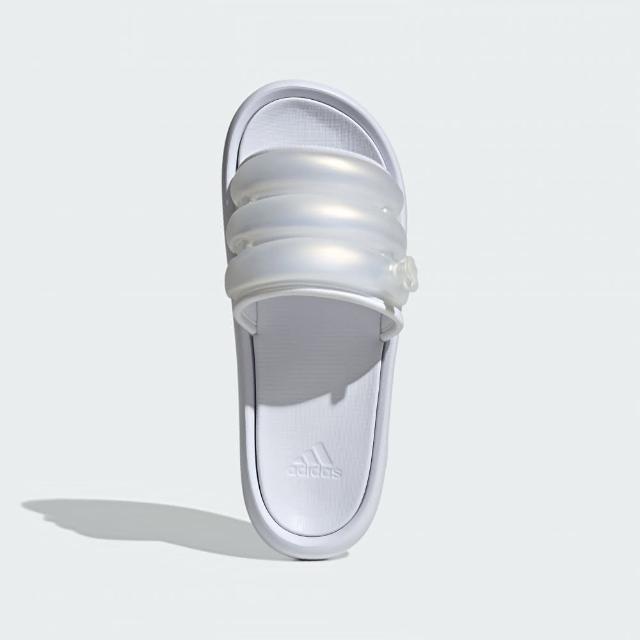 【adidas 愛迪達】ZPLAASH 運動拖鞋 運動 休閒 海邊 夏日 女 珍珠白(IF6498)