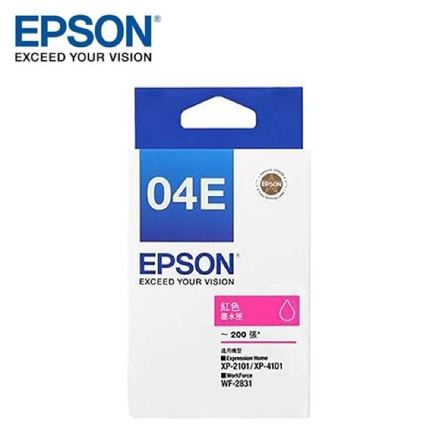 【EPSON】EPSON T04E350 紅色墨水匣