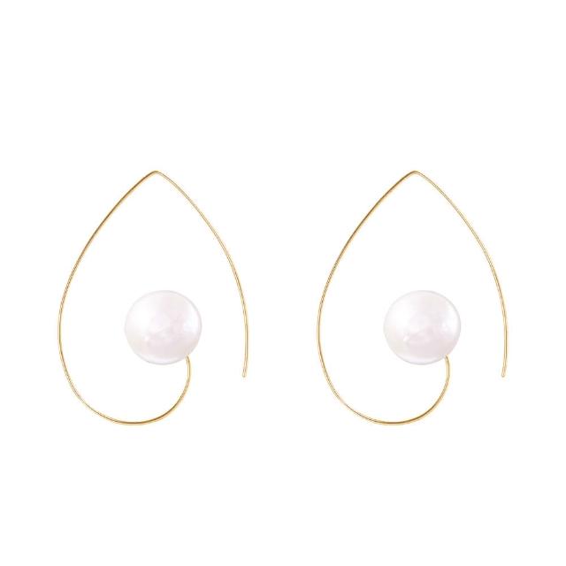 【Olivia Yao Jewellery】耳鉤式珍珠耳環(Malta Collection/聖誕/送禮)