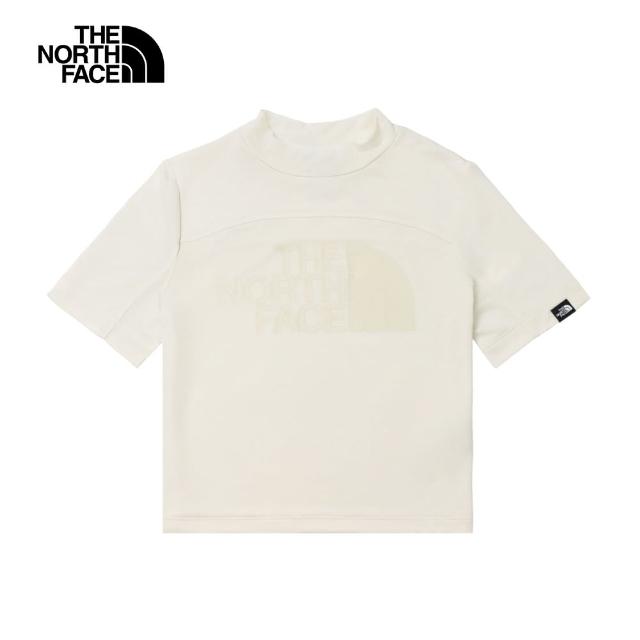 【The North Face 官方旗艦】北面UE女款白色吸濕排汗舒適透氣短袖T恤｜886AFN4