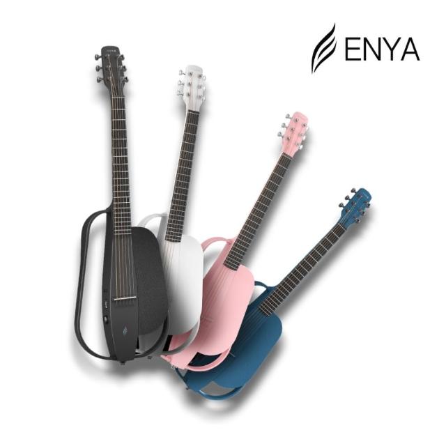 【ENYA】未來科技智能吉他 NEXG 二代模組碳纖維電木吉他｜黑色 藍色(電吉他 智能吉他 木吉他 旅行吉他)