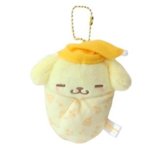 【小禮堂】Sanrio 三麗鷗 布丁狗 襁褓吊飾娃娃 - 襁褓款(平輸品)
