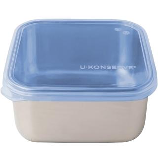 【美國 U-Konserve 優康】經檢驗食品安全等級 304 不鏽鋼保鮮盒/便當盒/儲存盒 1500ml_宇宙藍(UKS002)