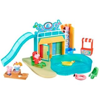 【Hasbro 孩之寶】粉紅豬小妹 佩佩豬 佩佩的水上樂園遊戲組+小紅車