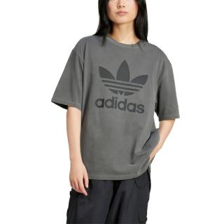 【adidas 愛迪達】圓領短袖T恤 WASHED TRF TEE 女 - IN2268