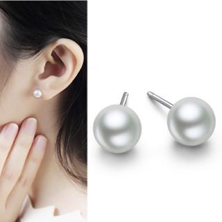 【89 zone】法式古典珍珠 飾品 耳飾 耳釘 耳環(銀)