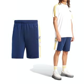 【adidas 愛迪達】ADIBREAK Short 男款 深藍色 運動 休閒 口袋 短褲 IU2372