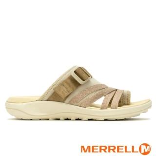 【MERRELL】女 DISTRICT 4 POST 輕量休閒拖鞋.涼鞋.海灘鞋.沙灘鞋/水陸兩用(ML006802 奶茶棕)