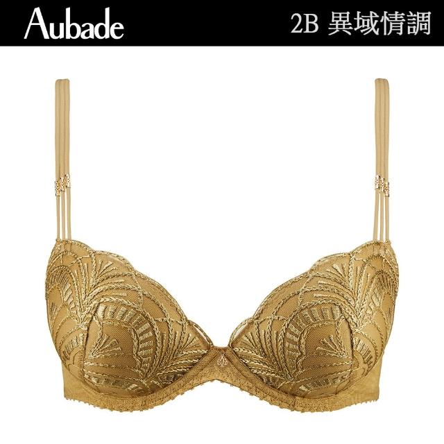 【Aubade】異域情調蕾絲立體有襯內衣 性感內衣 法國進口 女內衣(2B-青銅金)