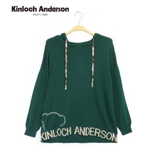 【Kinloch Anderson】小熊字母針織連帽長袖上衣 金安德森女裝(KA0979021)