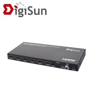 【DigiSun 得揚】MV748 4K2K 雙螢幕 4 路 HDMI 畫面分割器 無縫切換 + 4x2 矩陣切換器
