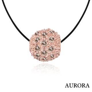 【AURORA 歐羅拉】40分天然香檳鑽石項鍊(圓型)