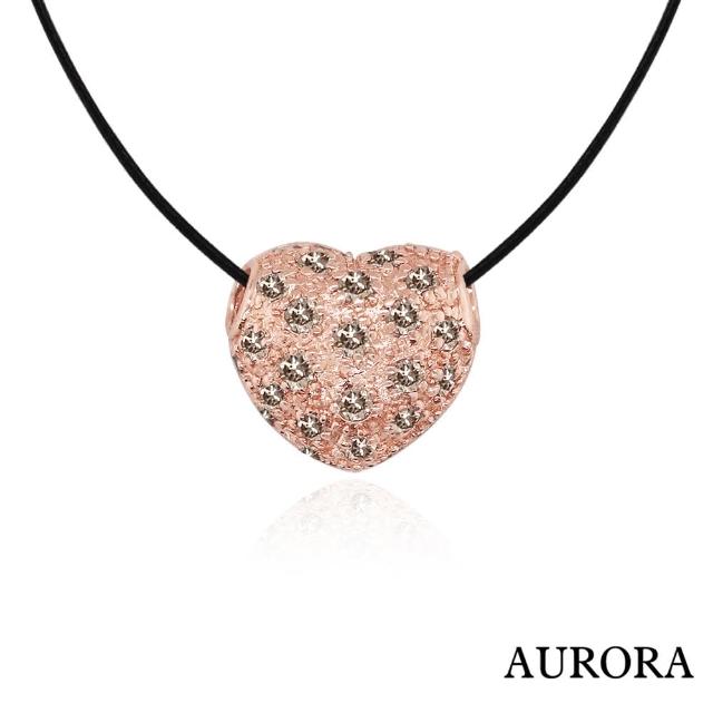 【AURORA 歐羅拉】40分天然香檳鑽石項鍊(心型)