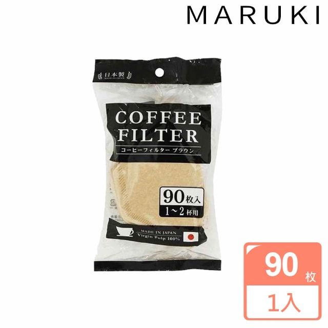 【MARUKI】日本無漂白咖啡濾紙90枚(1~2杯)