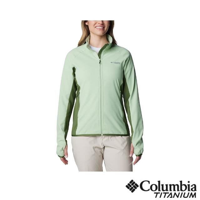 【Columbia 哥倫比亞 官方旗艦】女款-鈦 Spectre Ridge防潑水立領外套-嫩綠色(UAR91740LM/IS)