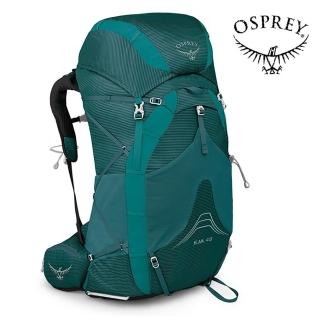 【Osprey】Eja 48 輕量登山背包 女 水鴨藍(健行背包 自助旅行 徒步旅行後背包)
