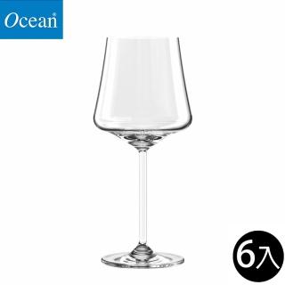 【Ocean】紅白酒杯 425ml 6入組 Allure系列(紅酒杯 白酒杯 紅白酒通用杯 玻璃杯)