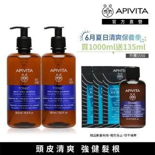 【APIVITA】活化洗髮精-控油版 500ml 2入組
