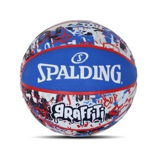 【SPALDING】籃球 Graffiti Street 藍 塗鴉系列 耐磨 室外 7號球(SPA84377)
