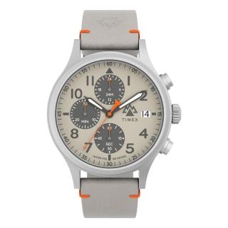 【TIMEX】天美時 遠征系列 42毫米三眼計時戶外手錶 灰 TXTW2W16500