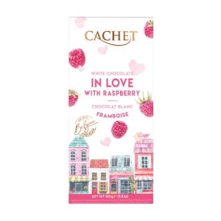 即期品【Cachet】凱薩覆盆莓夾心白巧克力(100g 效期2024/10/30)