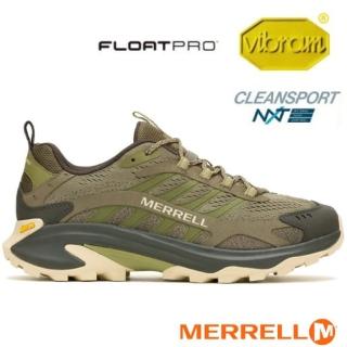 【MERRELL】男 MOAB SPEED 2 多功能透氣登山健行鞋.休閒運動鞋(ML037527 苔蘚綠)