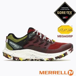 【MERRELL】女 ANTORA 3 GORE-TEX 防水輕量越野健行鞋.透氣登山鞋(ML067814 深紅色)