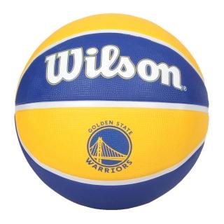 【WILSON】NBA隊徽系列21 勇士隊橡膠籃球#7-室外 7號球 威爾森(WTB1300XBGOL)