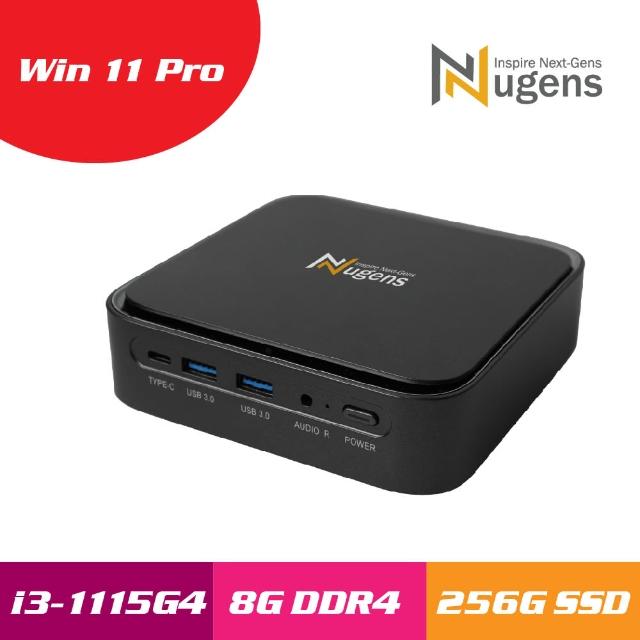 【Nugens 捷視科技】i3迷你電腦(i3-1115G4/8G/256G SSD/W11P)