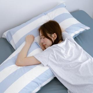 【翔仔居家】100%精梳純棉 床包+枕套-3件組-藍調(加大)