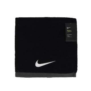 【NIKE 耐吉】大毛巾 Fundamental 黑 灰 純棉 吸水性佳 浴巾 運動毛巾(N100152201-0LG)