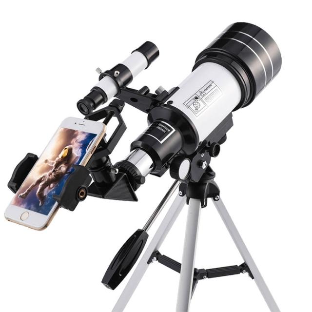 【LOTUS】F30070M天文望遠鏡 附尋星鏡手機夾
