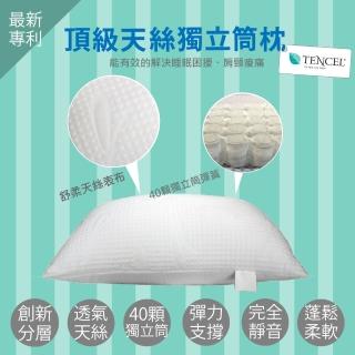 【DeKo岱珂】MIT台灣製造 御用天絲舒壓獨立筒枕(一入)