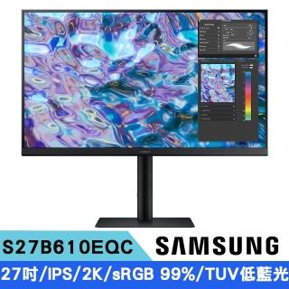 【SAMSUNG 三星】S27B610EQC 27型 2K IPS液晶顯示器