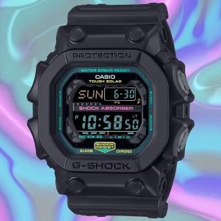 【CASIO 卡西歐】G-SHOCK 螢光色彩 虛擬世界 太陽能電子腕錶 禮物推薦 畢業禮物(GX-56MF-1)