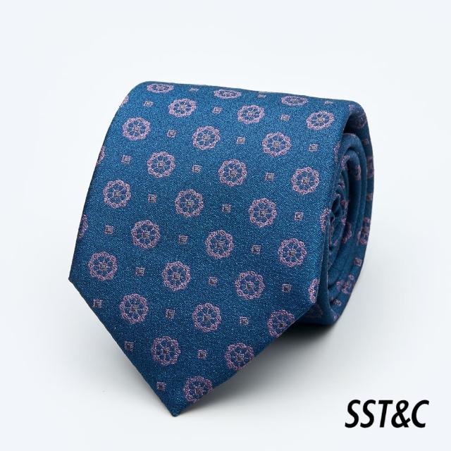 【SST&C 新品９折】藍色小花經典領帶2012403008