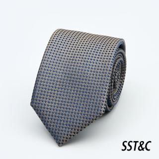 【SST&C 新品９折】灰色紋理窄版領帶1912403030