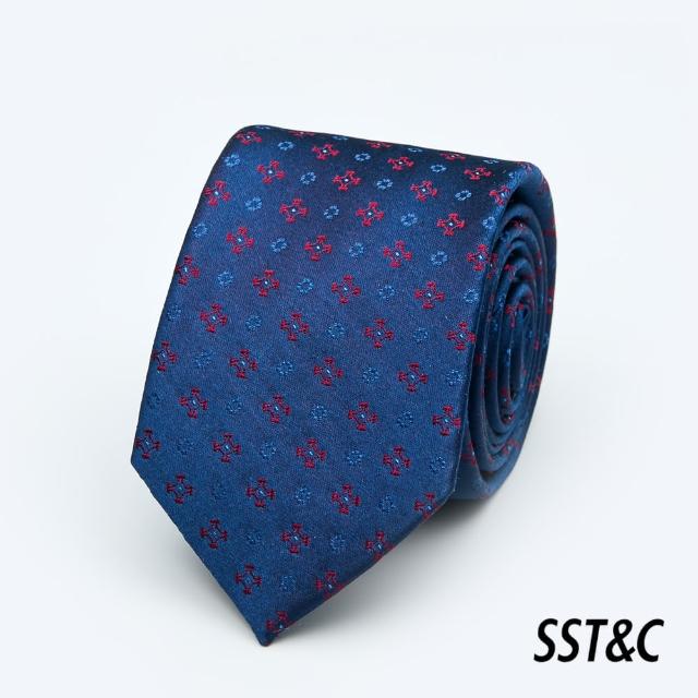 【SST&C 新品９折】紫色幾何窄版領帶1912403025