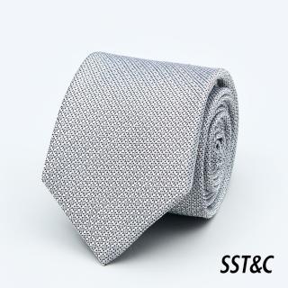 【SST&C 新品９折】灰色紋理窄版領帶1912403007
