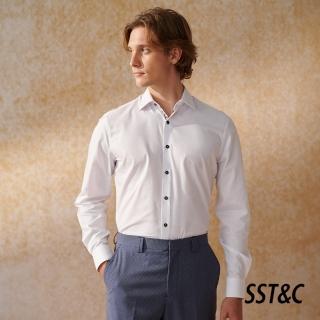 【SST&C 新品９折】EASY CRAE 白色紋理標準版襯衫0312404006