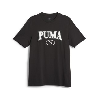 【PUMA】短T SQUAD 基本系列 黑 LOGO 短袖 T恤 女(67601301 ∞)