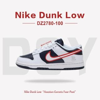 【NIKE 耐吉】休閒鞋 Nike Dunk Low W Houston Comets 白藍紅 休士頓 慧心隊 四連冠 運動 女鞋(DZ2780-100)