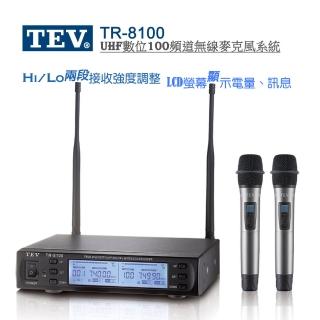 TEV TR-8100 UHF 數位100頻道無線麥克風(Hi / Lo兩段接收強度調整)